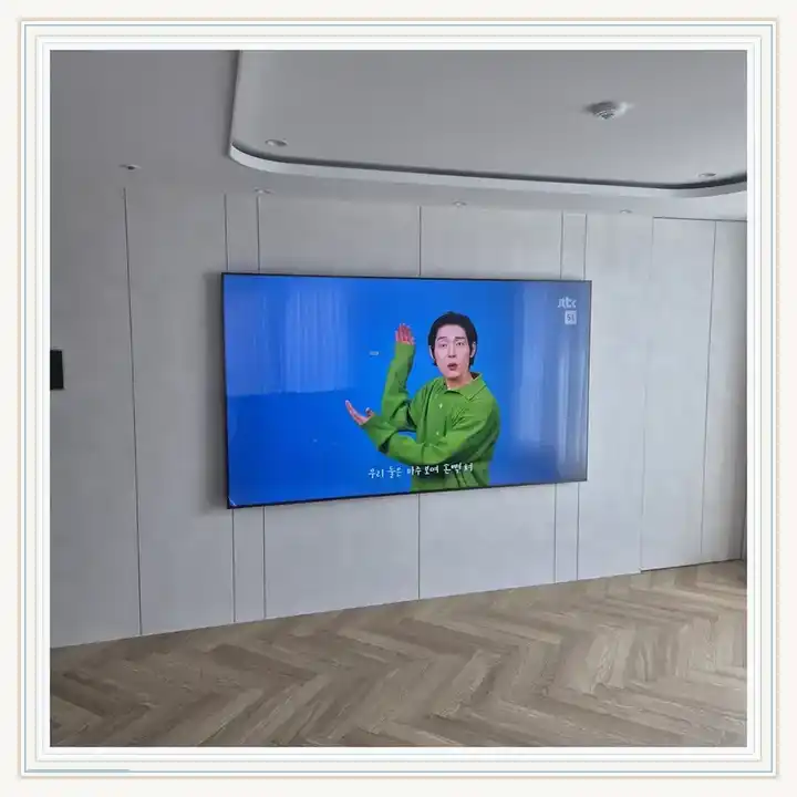 벽걸이TV 거치대 참고 사진 · 이천 롯데캐슬 골드스카이 설치 조건