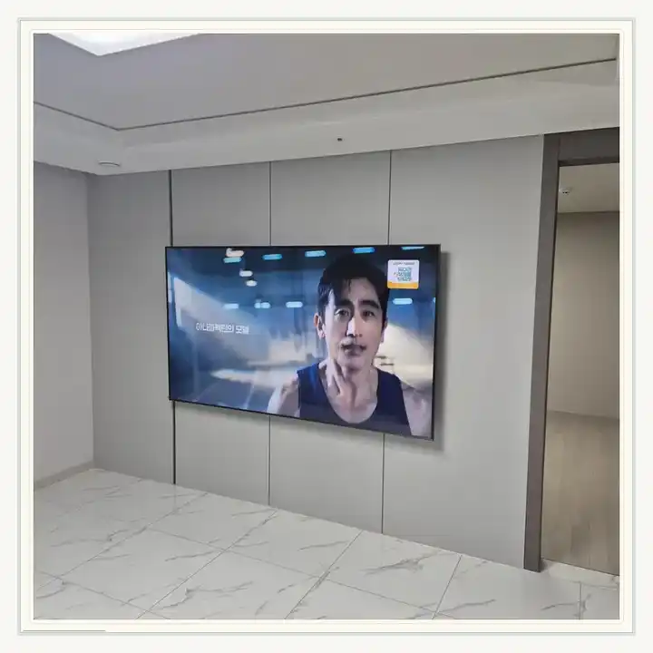 벽걸이TV 거치대 참고 사진 · 한강신도시 호반베르디움 더레이크 설치 조건