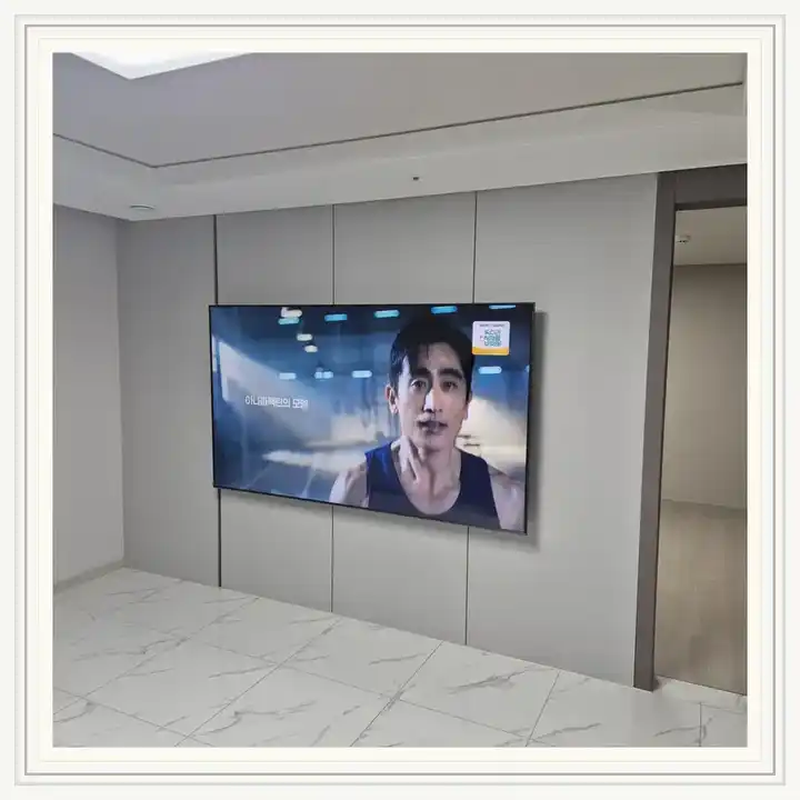 벽걸이TV 거치대 참고 사진 · 김포한강 아이파크 설치 조건