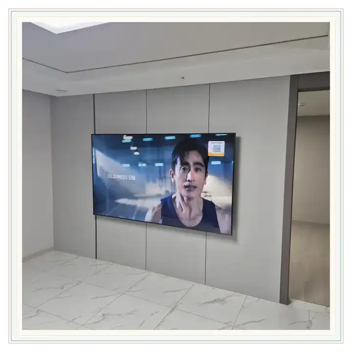 벽걸이TV 거치대 참고 사진 · 운정신도시 센트럴 푸르지오 설치 조건